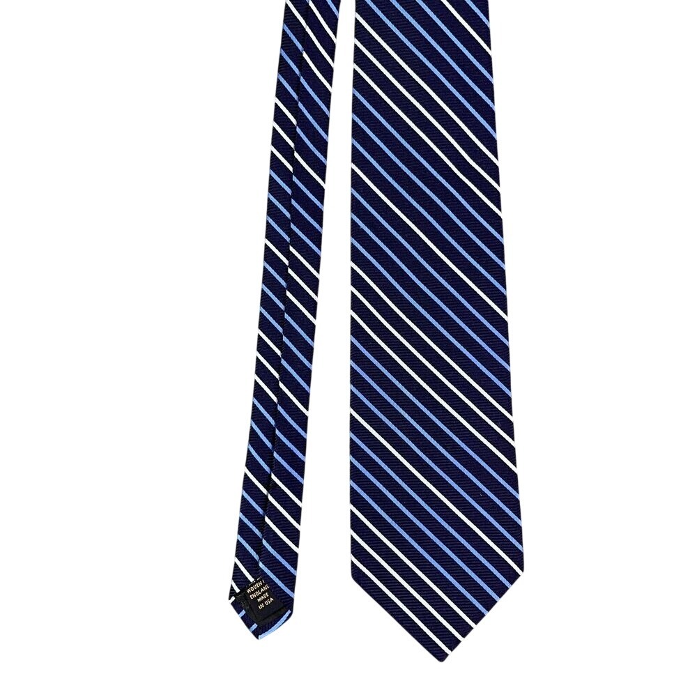Brooks Brothers Tie Mens Blue Silk USA made‎ England woven 59" Long 3.5"